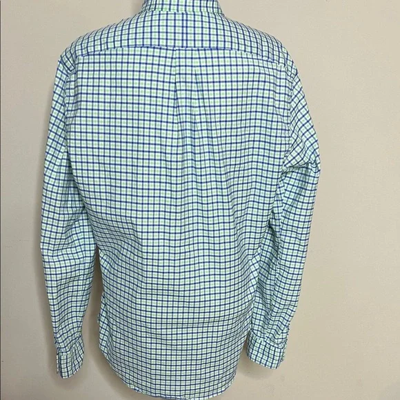 Ralph Lauren Blue and White Plaid Men's Shirt - Picture 9 of 10